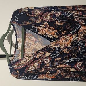 Venus Polyester Stretch Mock Wrap Dress